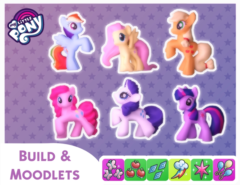 Maxis Match Pony Playable Toys Unique Moodlets (Translations DEESITRUFR) by lunoluma - The Sims 4 Custom Content