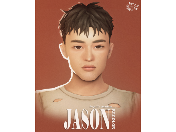 Maxis Match jason hair recolor by dogsill - The Sims 4 Custom Content