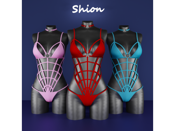 Alpha Shion Lisa Spider Web Bodysuit - The Sims 4 Custom Content