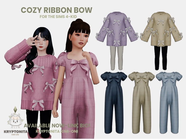 Maxis Match COZY RIBBON BOW - The Sims 4 Custom Content