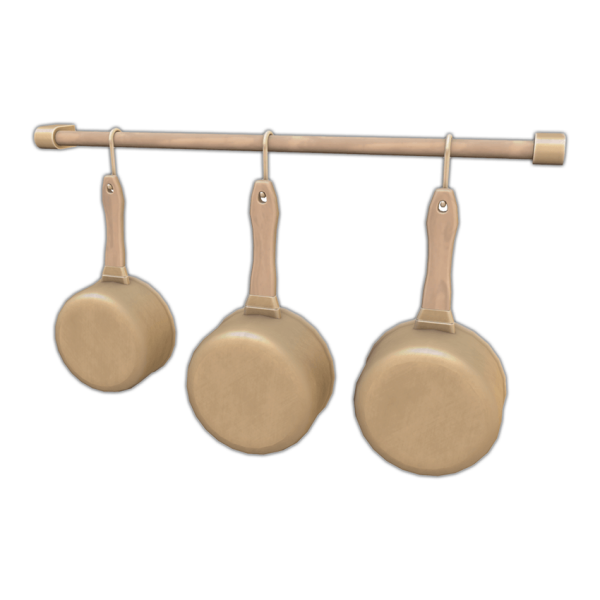 Maxis Match Comiko Modern Farm Kitchen Wall Rack by comiko - The Sims 4 Custom Content