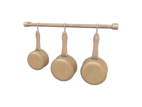 Maxis Match Comiko Modern Farm Kitchen Wall Rack - The Sims 4 Custom Content