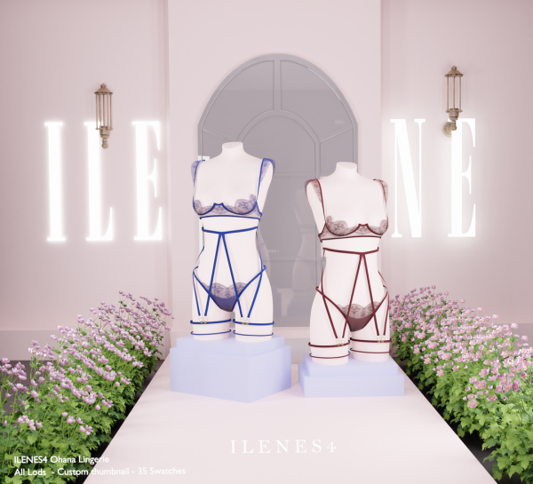 Alpha ILN Ohana Lingerie by ilenes4 - The Sims 4 Custom Content