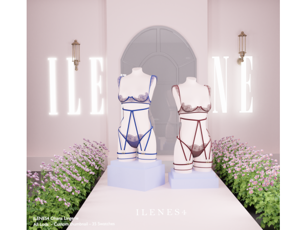 Alpha ILN Ohana Lingerie - The Sims 4 Custom Content