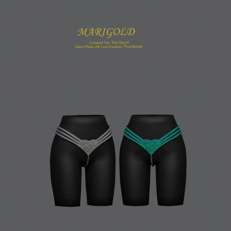Alpha MARIGOLD VANYA BOTTOM by marigoldsims - The Sims 4 Custom Content