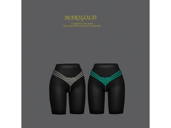 Alpha MARIGOLD VANYA BOTTOM - The Sims 4 Custom Content