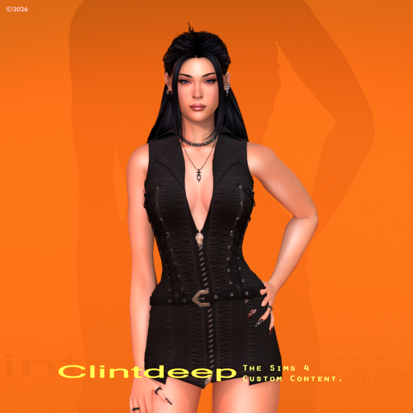 Alpha Clintdeep Adella Outfit by clintdeep - The Sims 4 Custom Content