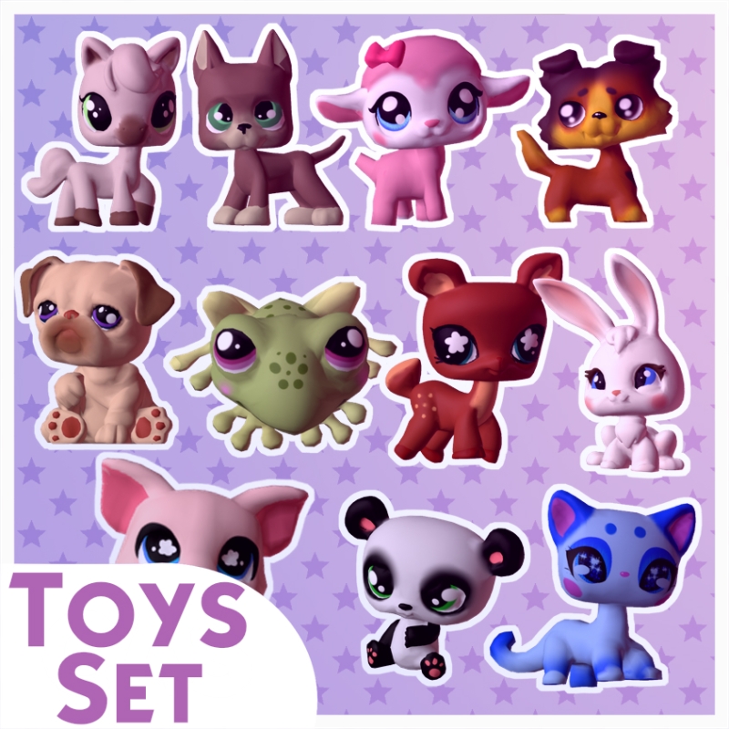 Maxis Match LPS Pet Functional Toys Pack 11 Playable Toys 21 Swatches by lunoluma - The Sims 4 Custom Content