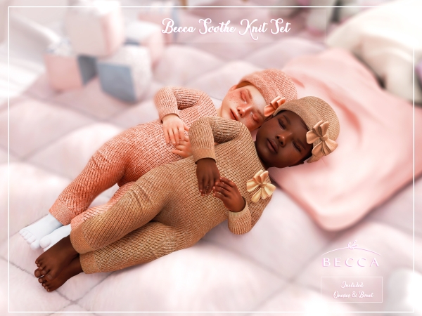 Alpha Becca Soothe Knit Set - The Sims 4 Custom Content