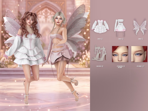 Alpha Juno Juna Fairy Lookbook - The Sims 4 Custom Content