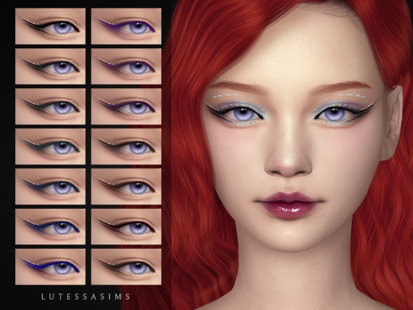 Alpha Aelia Eyeliner - The Sims 4 Custom Content