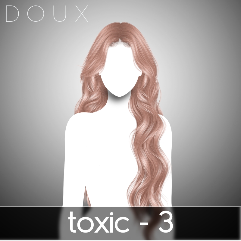 Alpha Toxic Hairstyle Free Style by douxhair - The Sims 4 Custom Content