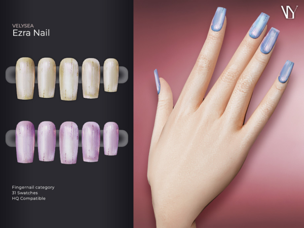 Alpha VELYSEA Ezra Nail by VELYSEA - The Sims 4 Custom Content