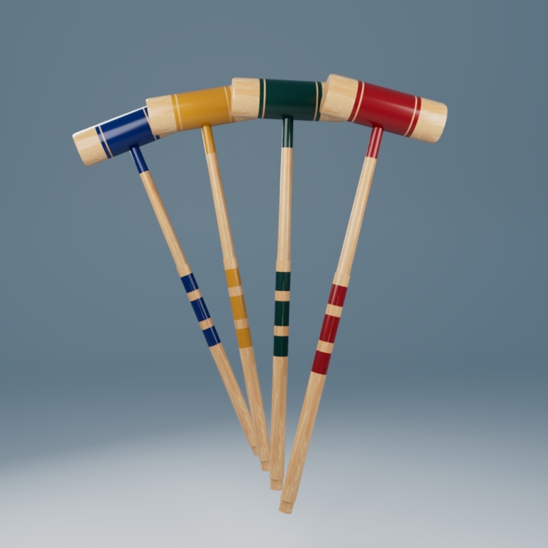 Alpha Heathers Croquet mallets by shiroblack - The Sims 4 Custom Content