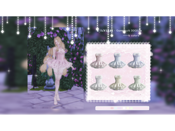 Mix 𝓓𝓸𝓵𝓵𝓷𝓲𝓲𝓴𝓲 Game Suit A001 - The Sims 4 Custom Content