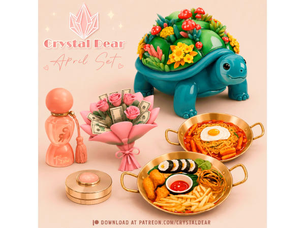 Alpha April Set by crystaldear - The Sims 4 Custom Content