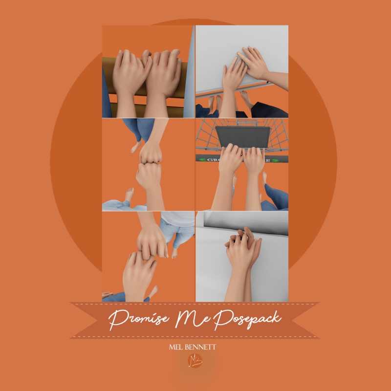 Mix Promise Me Posepack by melbennett - The Sims 4 Custom Content