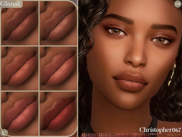 Alpha Glazed Lipstick Ultra Glossy Contoured Lined Lip Gloss Christopher067 - The Sims 4 Custom Content