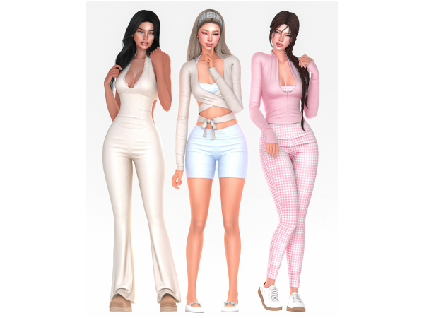 Alpha Comfy Stretch Set by korkassims - The Sims 4 Custom Content