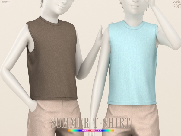 Mix Summer T shirt - The Sims 4 Custom Content