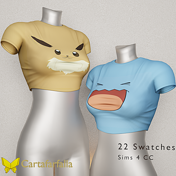Alpha Cartafarfalla POKETTE top by cartafarfalla - The Sims 4 Custom Content