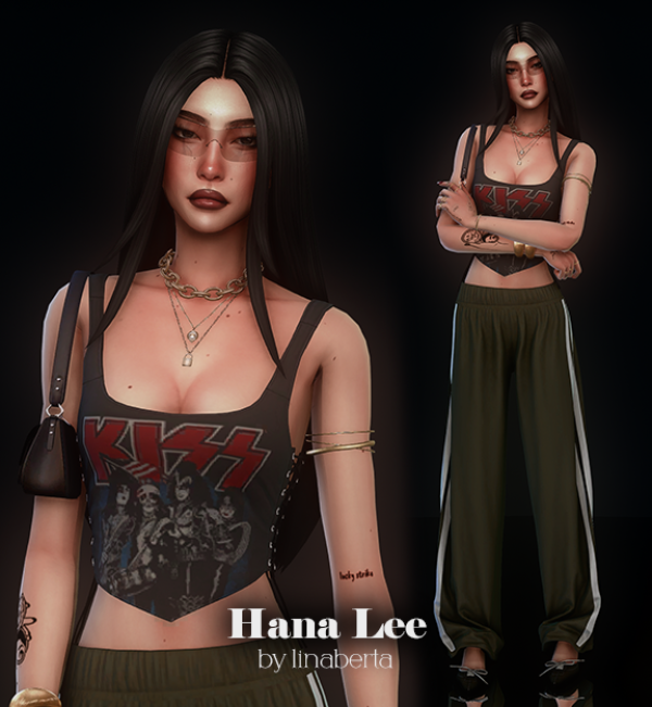 Mix Hana Lee by simsfinds - The Sims 4 Custom Content