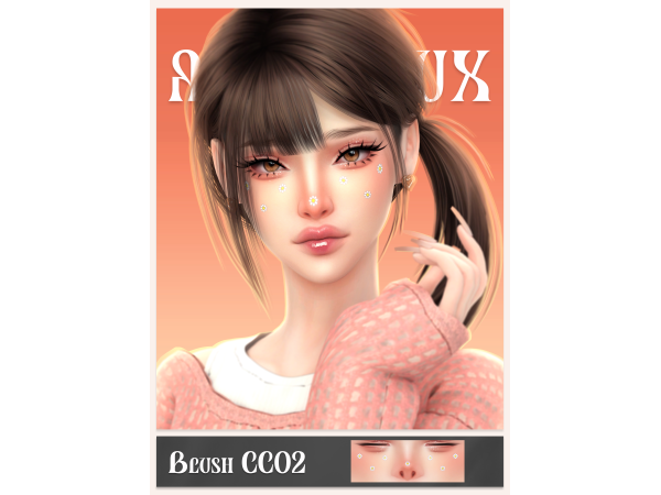 Alpha ANX HOLO Blush CC02 - The Sims 4 Custom Content