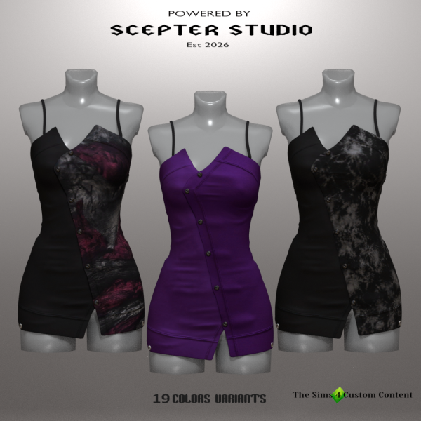 Alpha Keir Bodycon by scepterstudio - The Sims 4 Custom Content