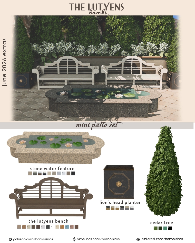 Alpha the lutyens by bambisims - The Sims 4 Custom Content