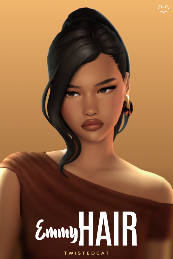 Maxis Match Emmy Hair by simsfinds - The Sims 4 Custom Content