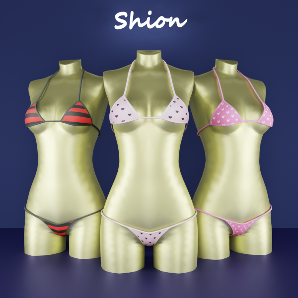 Alpha Shion Poppy Bikini by shion_sims - The Sims 4 Custom Content