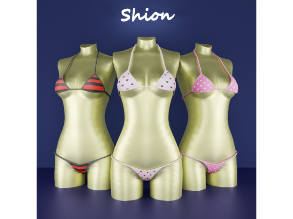 Alpha Shion Poppy Bikini - The Sims 4 Custom Content