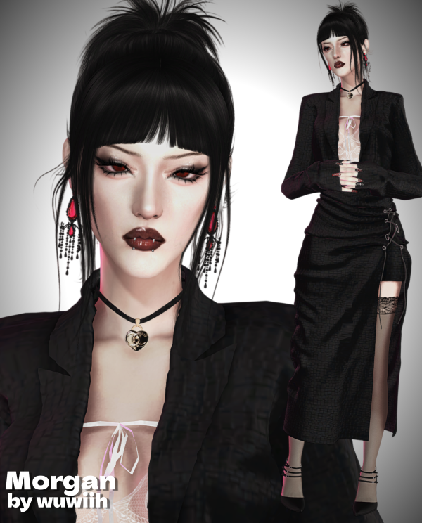 Alpha Morgan by simsfinds - The Sims 4 Custom Content