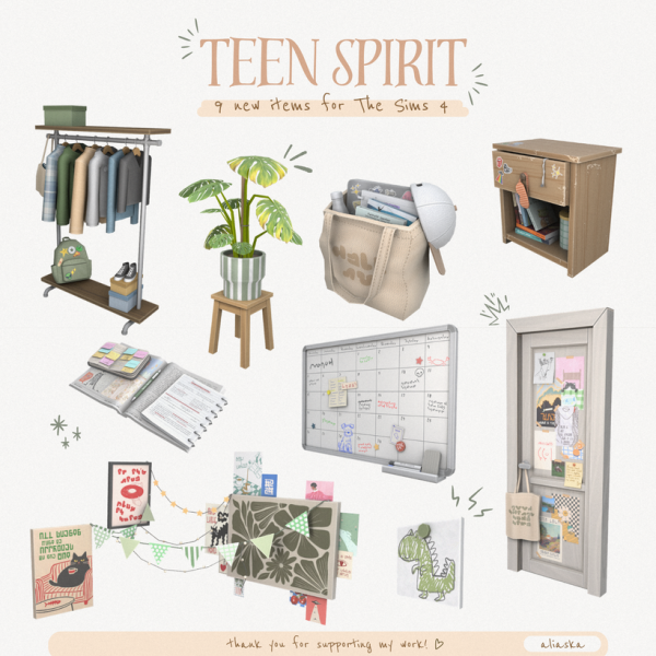 Maxis Match Teen Spirit by simsfinds - The Sims 4 Custom Content