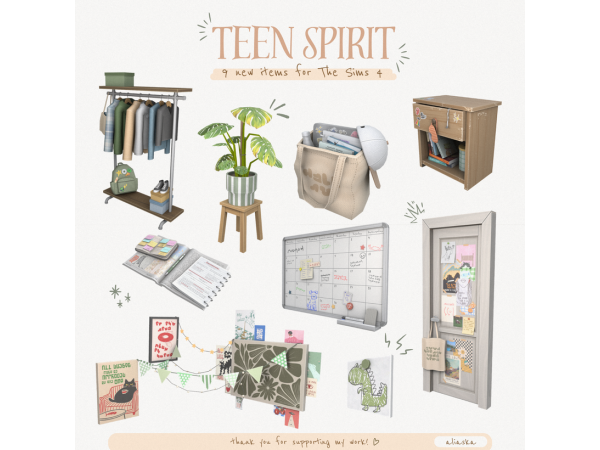 Maxis Match Teen Spirit by aliaskats4 - The Sims 4 Custom Content