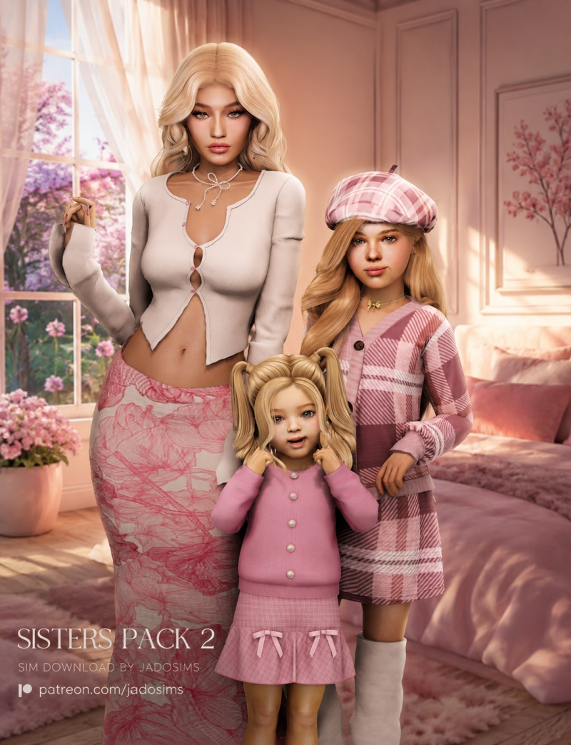 Alpha Sisters Pack 2 (Sim Download) by shopwithflynnn - The Sims 4 Custom Content
