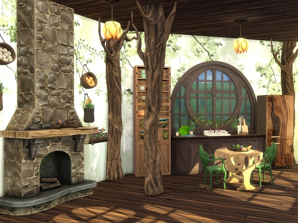 Alpha Fairy Tree House Decor Set - The Sims 4 Custom Content