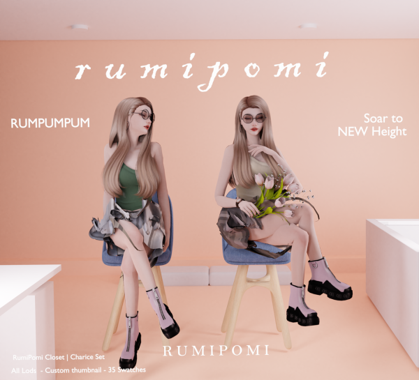 Alpha Rumpumpum_Charice Outfit by rumi_pomi - The Sims 4 Custom Content