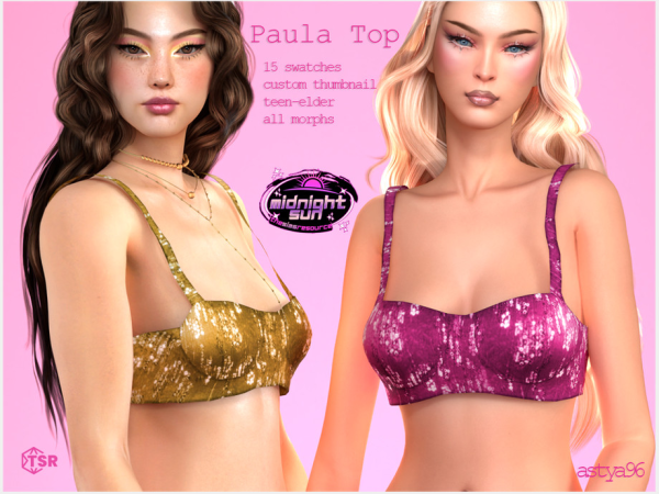 Mix Paula Top by astya96cc - The Sims 4 Custom Content