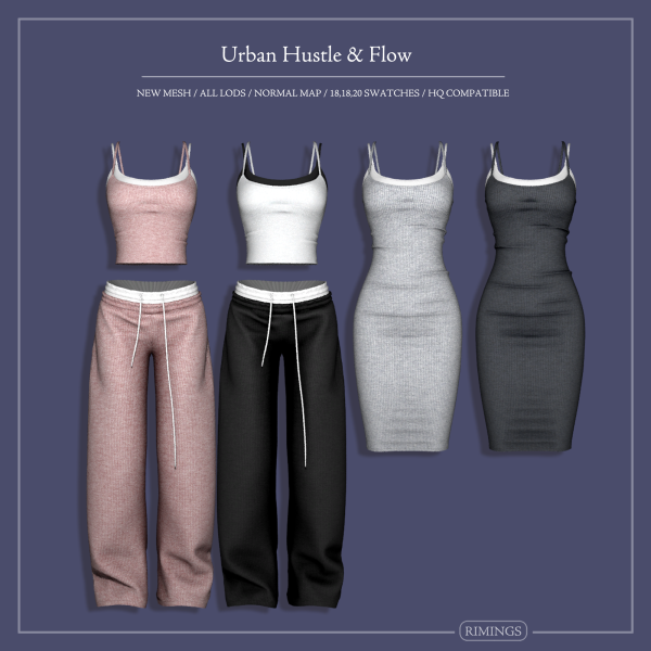 Alpha [RIMINGS] Urban Hustle Flow by simsfinds - The Sims 4 Custom Content