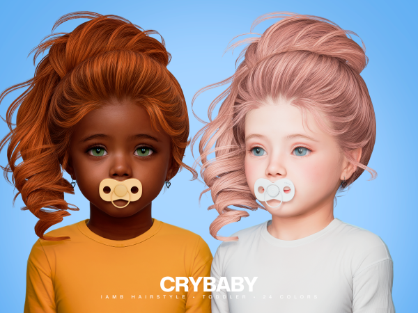 Alpha CRYBABY Lamb Hairstyle I Toddler (Newsea) - The Sims 4 Custom Content