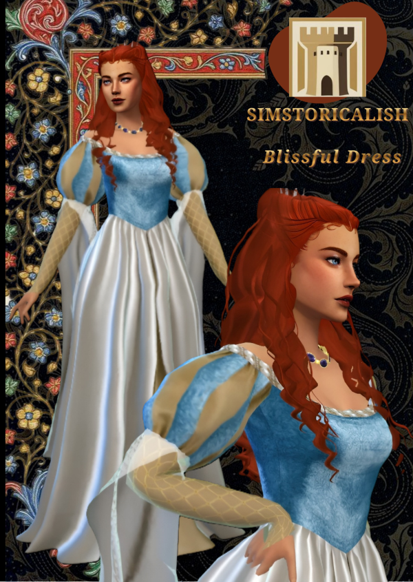 Maxis Match [Simstoricalish] Blissful Dress by simsfinds - The Sims 4 Custom Content