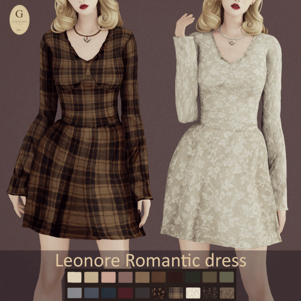 Maxis Match Leonore Romantic dress by simsfinds - The Sims 4 Custom Content