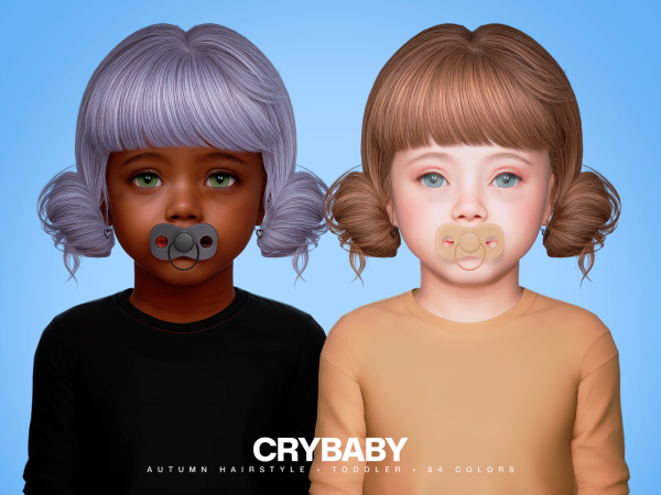 Alpha CRYBABY Autumn Hairstyle I Toddler (Skysims 109) - The Sims 4 Custom Content