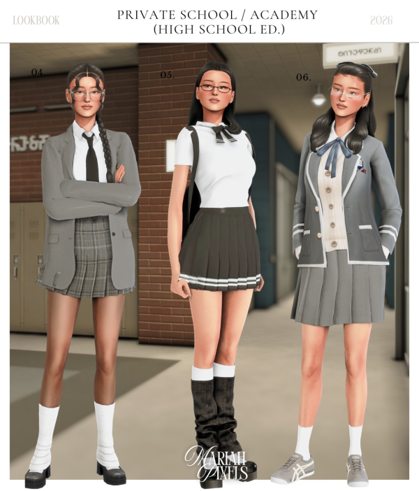 Mix Private School Academy (High School Ed) by simsfinds - The Sims 4 Custom Content
