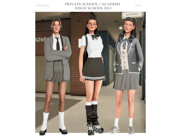 Mix Private School Academy (High School Ed) by mariahpixels - The Sims 4 Custom Content