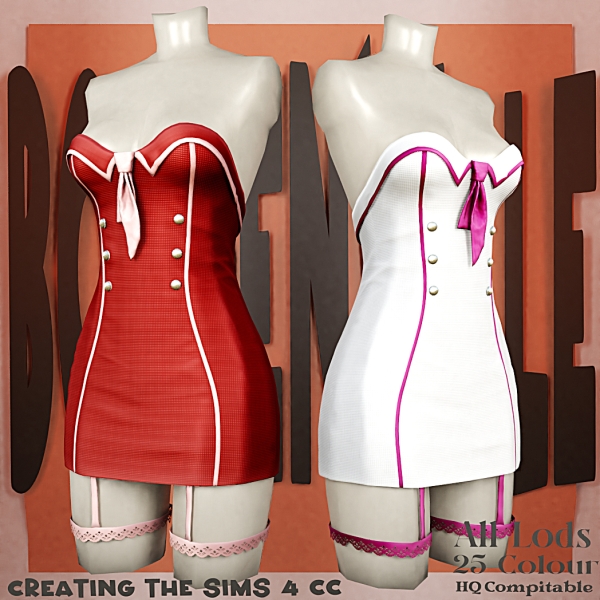 Alpha Boe_Chise Kagiso Dress by boegenville - The Sims 4 Custom Content