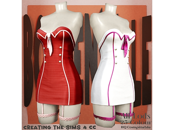 Alpha Boe_Chise Kagiso Dress - The Sims 4 Custom Content