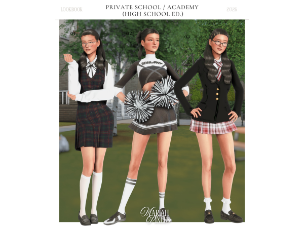 Mix Private School Academy (High School Ed) by mariahpixels - The Sims 4 Custom Content
