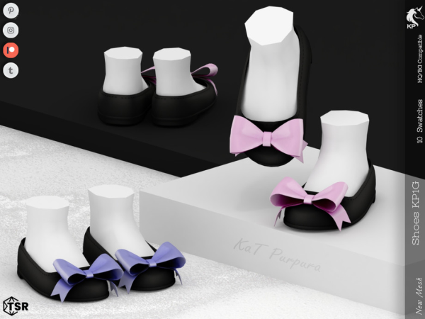 Sims 4 Maxis Match Calzados para Infantes Niñas CC: Shoes KP1G- Toddler by KaTPurpura
